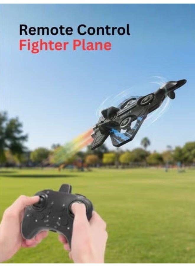 Premium RC Remote Control Airplane Toy with LED Light-Up for Kids EPP Foam Aeroplane With High Range – Realistic Flying Aircraft Design with Flashing Lights, Remote Control, Rechargeable Battery, Durable Plastic Build, Action Play Airplane for Boys & Girls - Image 2
